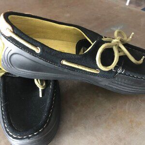 Black and Neon Deck shoes